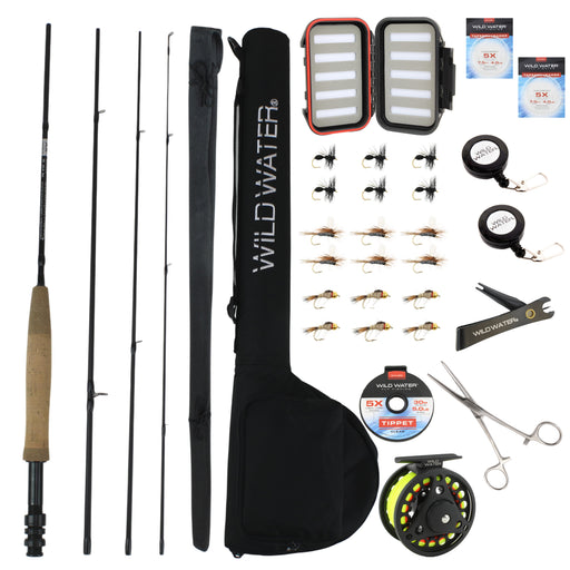 Deluxe 7' 3/4 Fly Fishing Rod Kit | Wild Water Fly Fishing