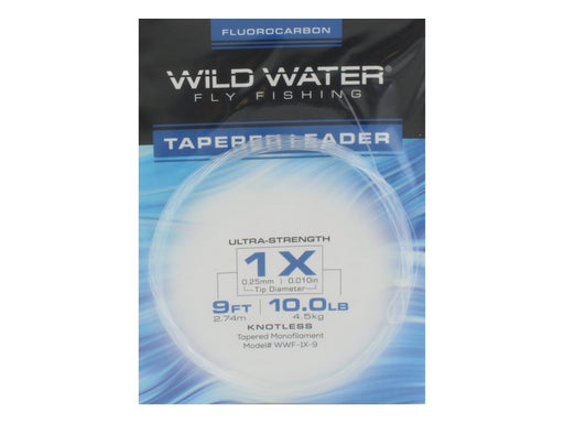 Fluorocarbon Tapered Leader 1X | Wild Water Fly Fishing