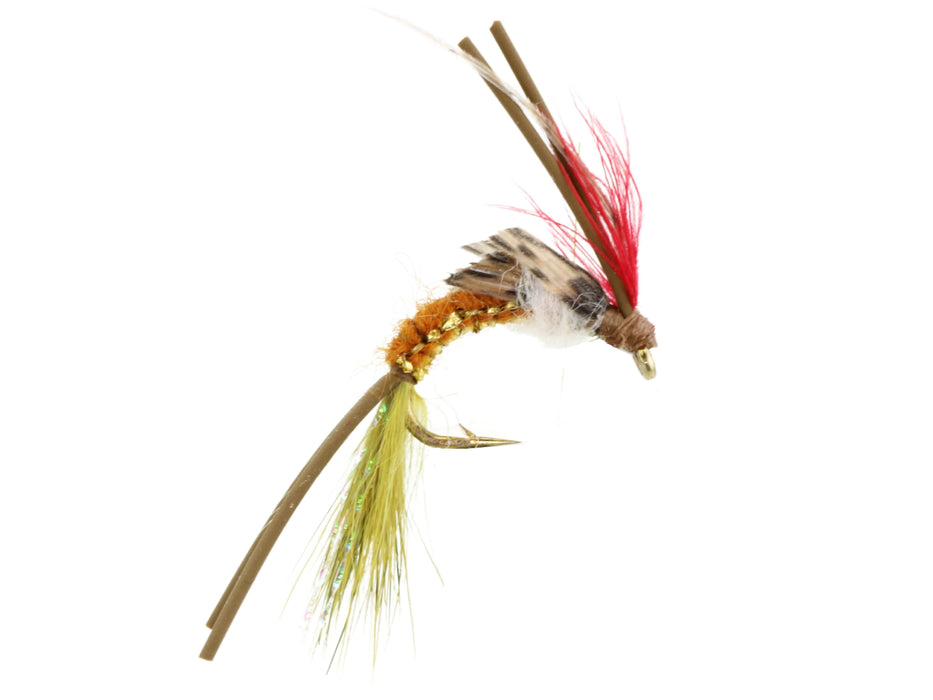 Brown and Green Woven Caddis Fly | Wild Water Fly Fishing