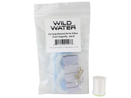 Wild Water Fly Fishing Fly Tying Material Kit, Blue Foam Dragonfly