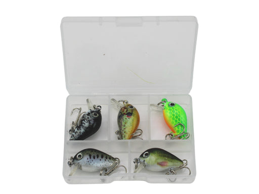 Wild Water Fly Fishing Mini Crankbait Assortment 1 with 5 Mini Crankbait Lures