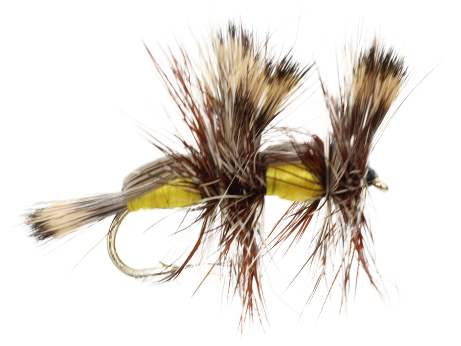 Yellow Double Humpy Dry Fly Pattern | Wild Water Fly Fishing