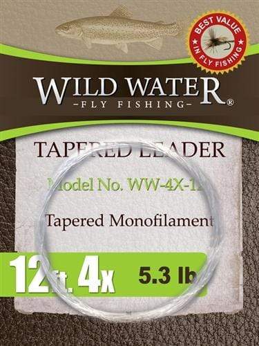 Nylon Tapered Leader 4X | Wild Water Fly Fishing